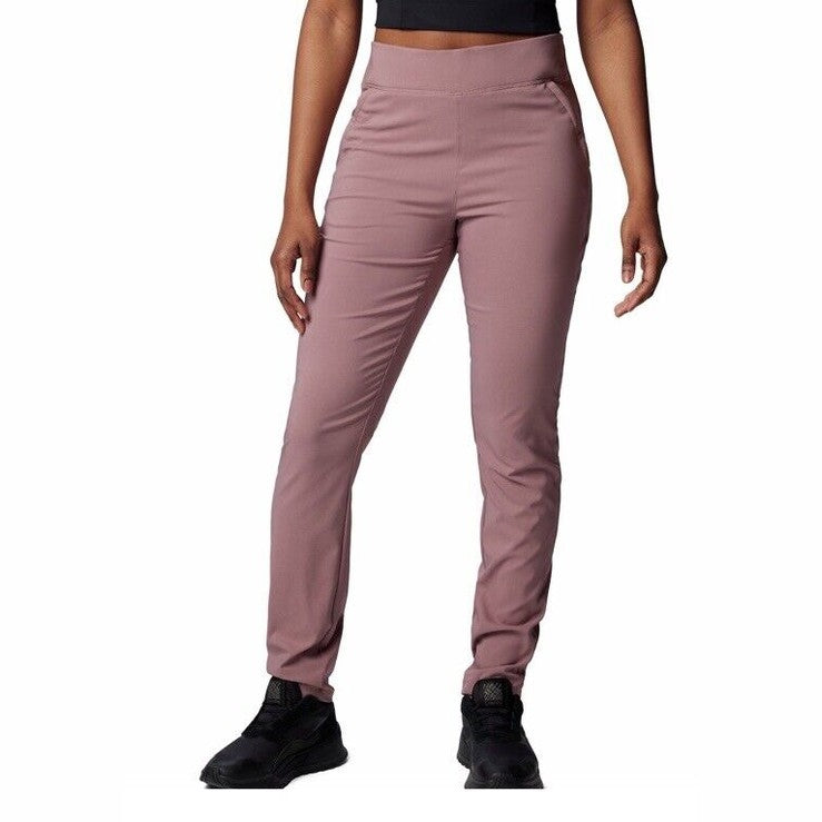 $60 Columbia Women's Anytime Slim Fit Pull-On Pants -UPF 50*- Fig- Medium -New