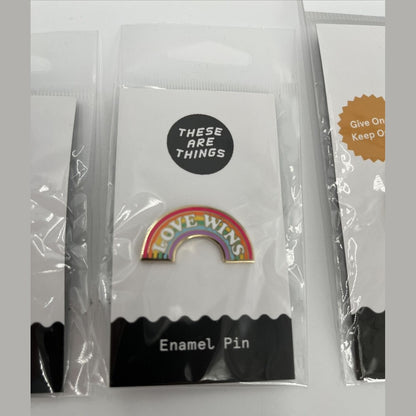 These Are Things Combo Lot Of 3 Enamel Pin Sets, Gay LBGTQ Yang New! Best Price