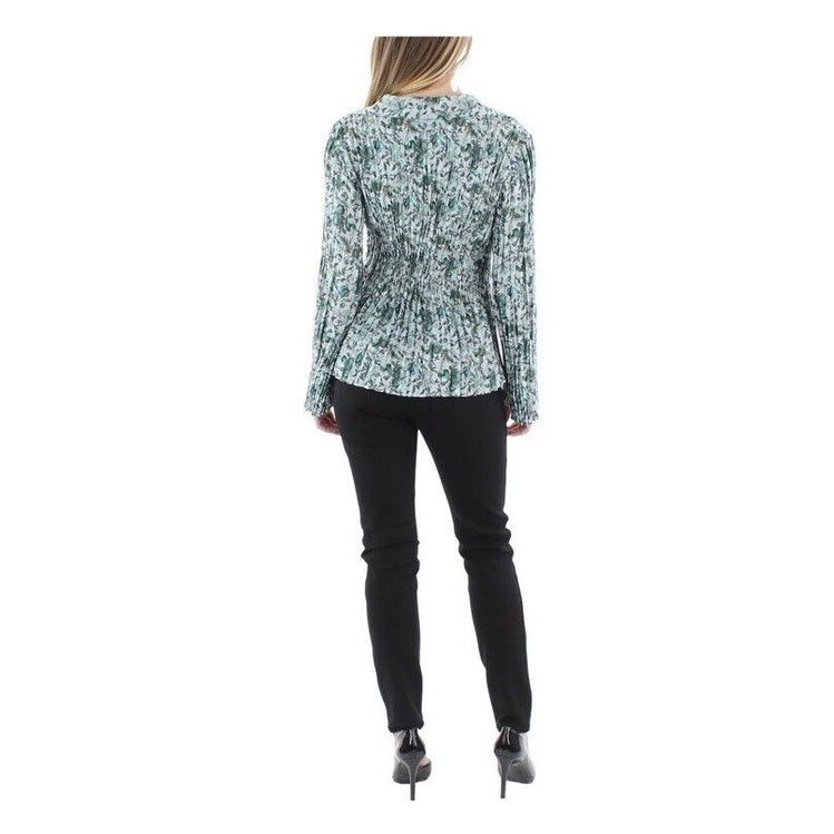 Vince Women’s Berry Blooms Pleated Floral Top Blouse Shirt-Size: 2XSmall-  $395