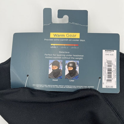 Tek Gear® Lightweight Balaclava Face Covering - Warm Gear -Black-One Size Fits