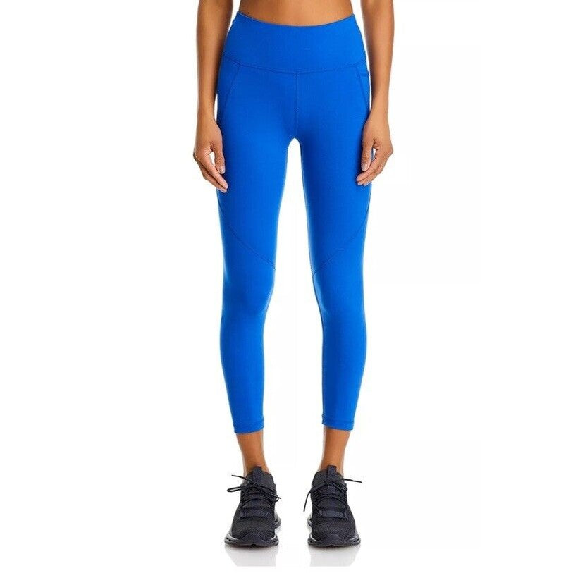 $100 Sweaty Women’s Betty Power Leggings 7/8 Length- Blue -Size: 10 Large - New