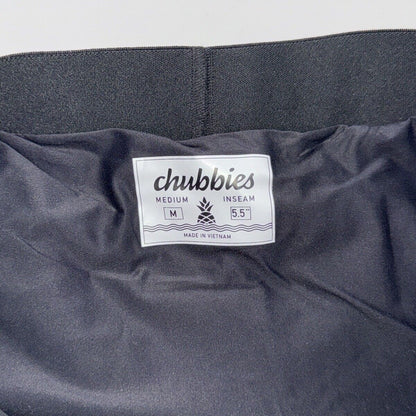 $80 Chubbies Men’s The Secret Agents 5.5” Ultimate Training Shorts-Black- Medium