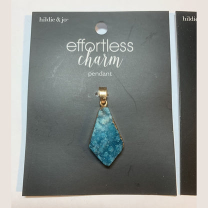 Lot Of 3 Hildie Jo Pendant effortless Charm - Various Precious Stones Pendants
