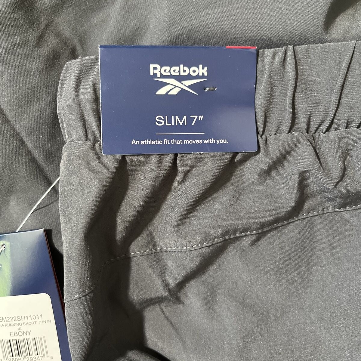 Reebok Men's Alpha Lightweight  Training Athletic Shorts- Ebony Gray- Large-New