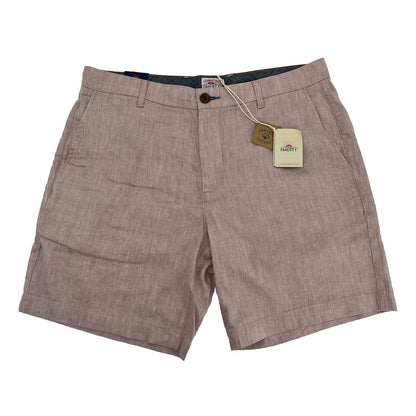 $128 FAHERTY Men’s Tradewinds Shorts 7.5” Inseam Linen Blend-Maui Mauve-36W-New
