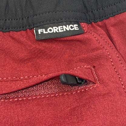 $70 Florence Marine X Burgee F1 All Purpose 7" Shorts - Maroon- Medium - NEW Tag