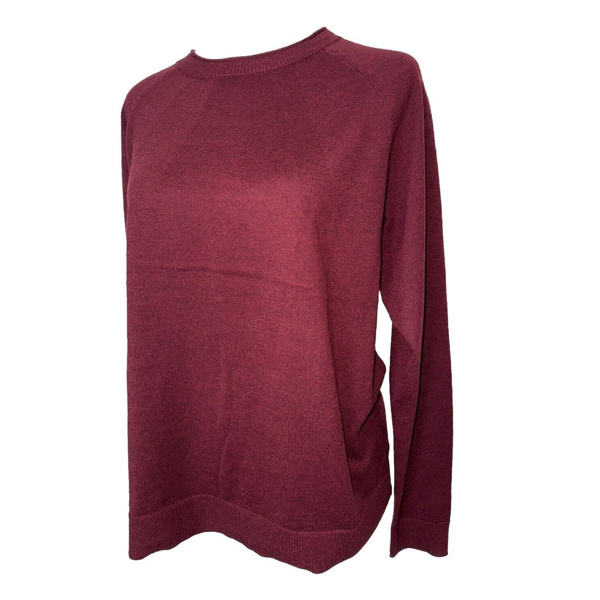$100 Smartwool Women’s Colorblock Sweater-Cherry Heather (Maroon)-Small -New