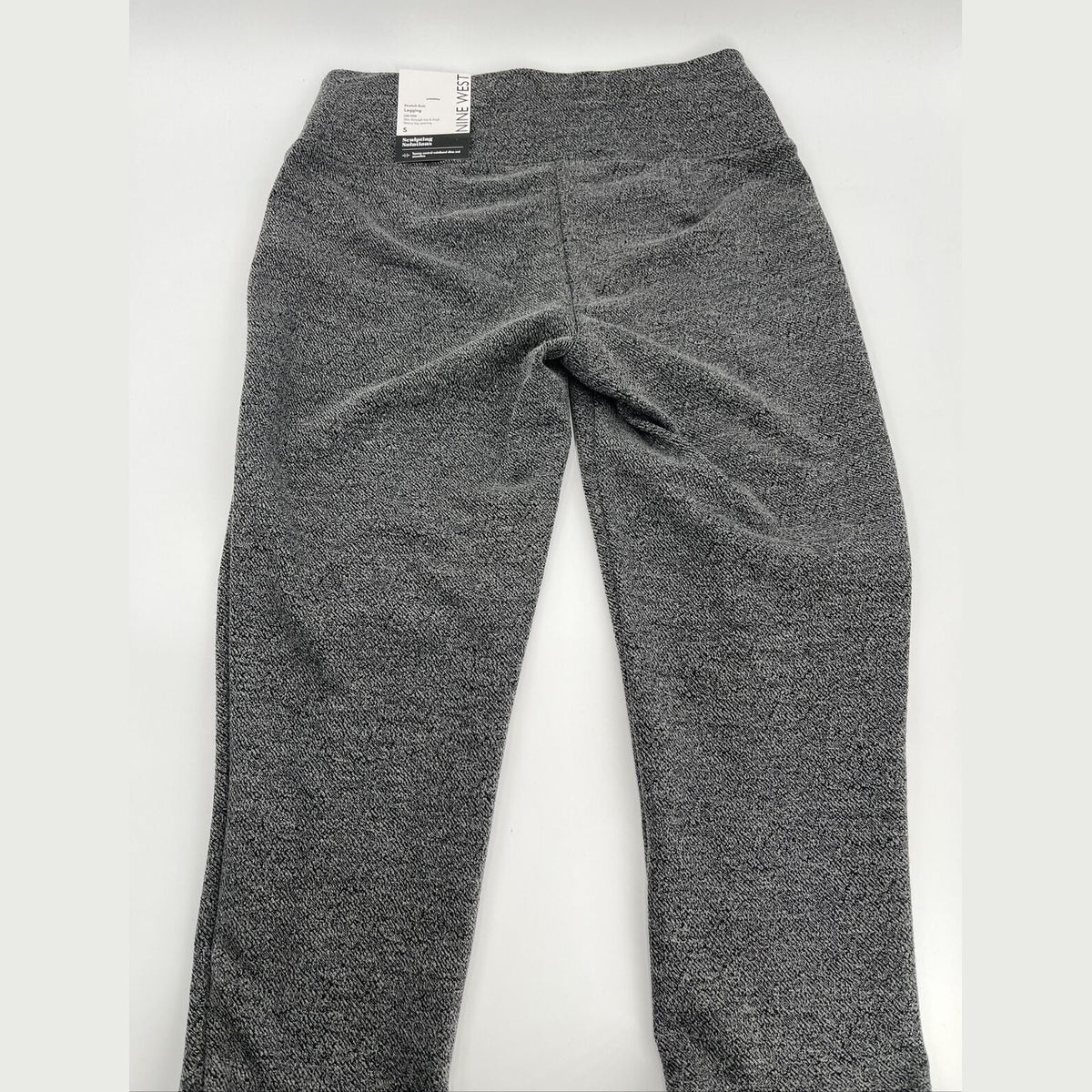 NINE WEST Women's Mid Rise Stretch Knit Ponte Legging- Grey - Small- New Tags