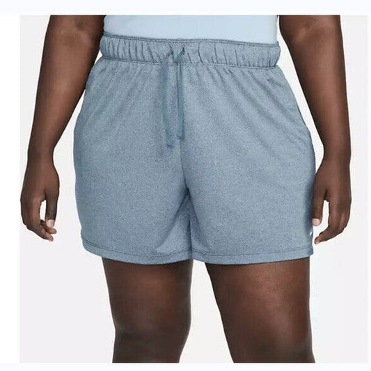 Nike Women’s Dry Fit Attack Shorts Running Training - L/Blue -2XLarge-New