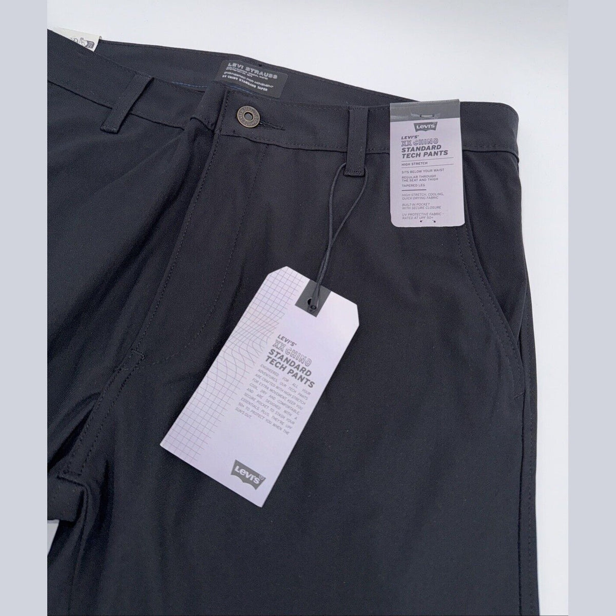 $70 Levi's Men's XX Chino Straight Fit Standard Tapered Pants-Black-Size 38W 30L