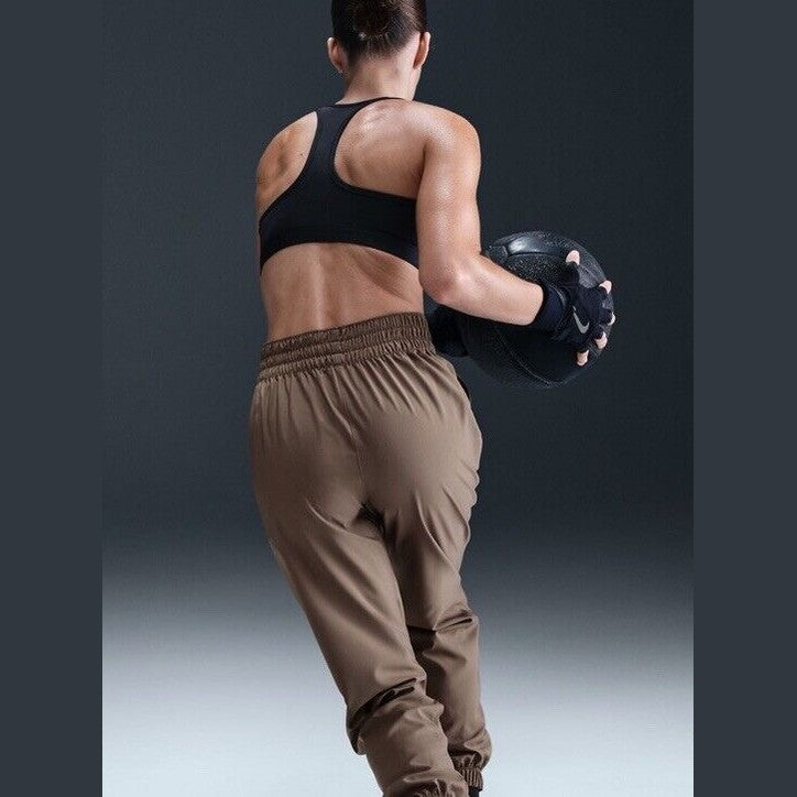 $65 Nike Women’s One High Waist Joggers HJ1050- Mink Brown - Medium- New Tag