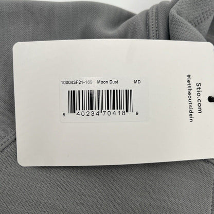$129 STIO Women's Gannett Peak Half-Zip Fleece Pullover- Moon Dust- Medium -New