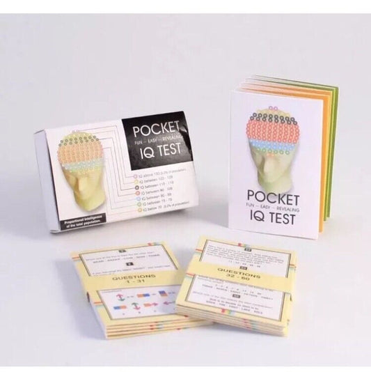 Dynamo House New POCKET IQ TEST Fun Easy Revealing- 60 Questions