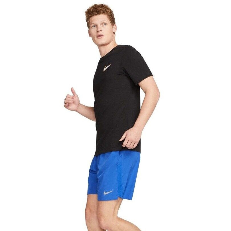 Nike Men's Dri-FIT Challenger 9” Brief-Lined Versatile Shorts- Blue - Large-New