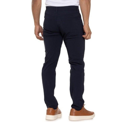 $108 Tailor Vintage Men's Canaan Performance Tech Pants Slim Fit- Navy -30W 32L