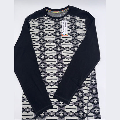 $115 Smartwool Men's Classic Base Layer Merino Crew - Black Clouds - Medium -NEW