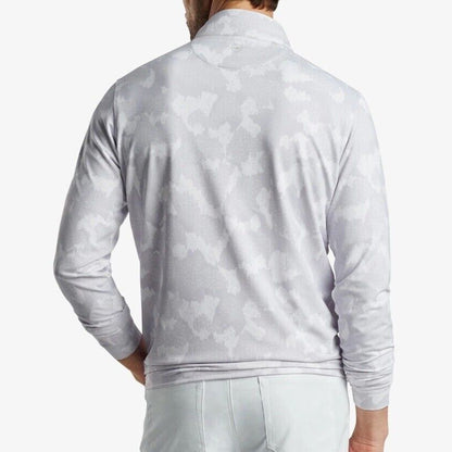 $145 Peter Millar Crown Perth Performance 1/4 Zip Pullover- Grey - Large - NEW
