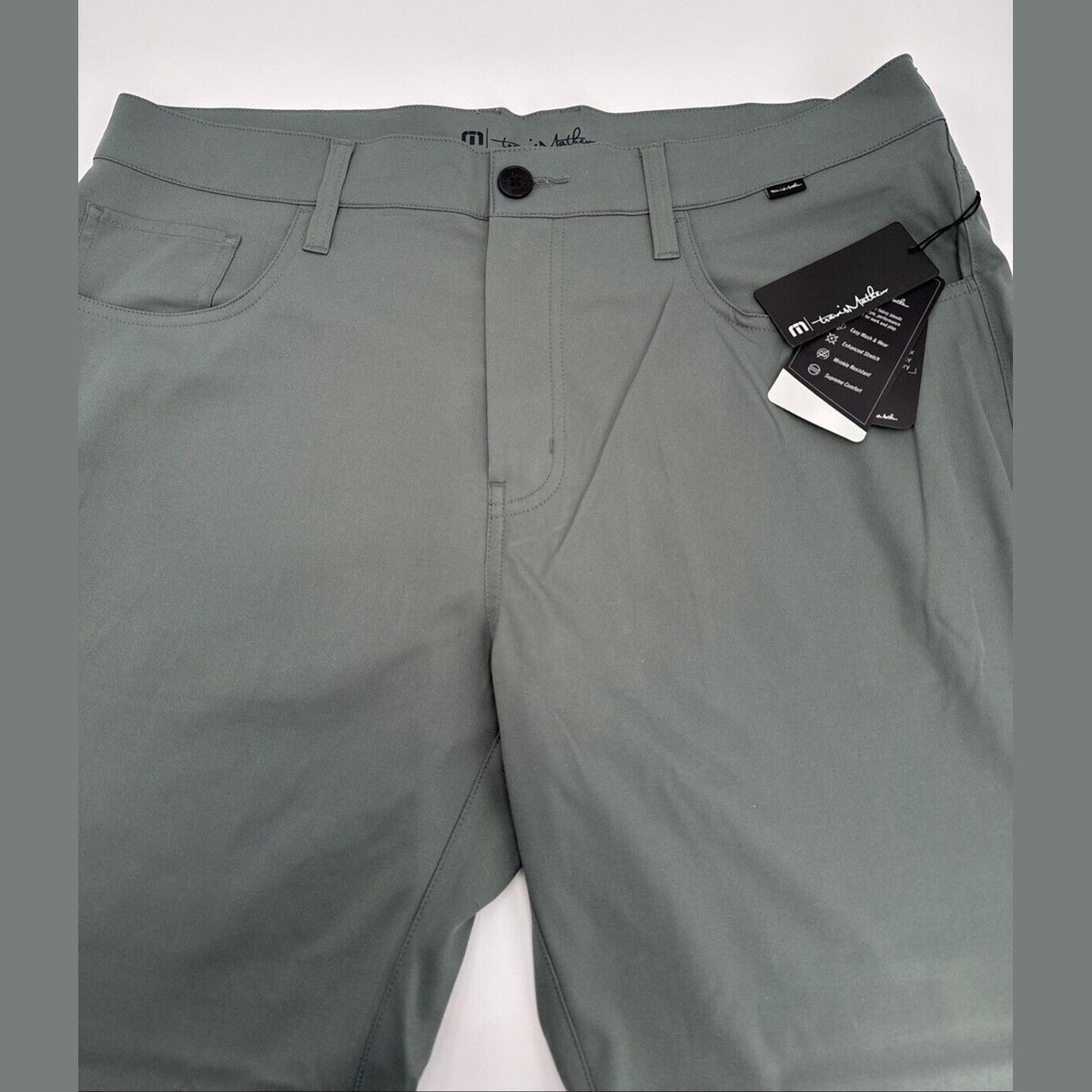 $150 Travis Mathew Men’s Open To Close Golf Pants - Balsam Green - 36W 32L - New