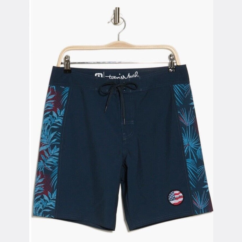 $95 Travis Mathew Men's Dawns Early Light Board Shorts- Blue Nights- Size: 33”