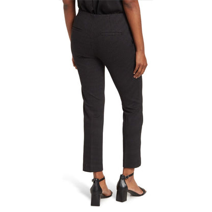 AMANDA AND CHELSEA Lily Modern Fit Grid Ankle Pants-Black/White -Size: 4 -$110