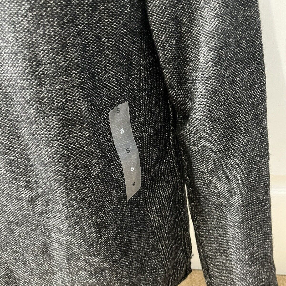 And Now This Mens Waffle-Knit Crew Neck Pullover Sweater-Black-Small-New Tag $50