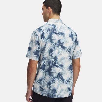 Under Armour Men's Dockside Short Sleeve Novelty Shirt Drift Tide-Blue-Medium