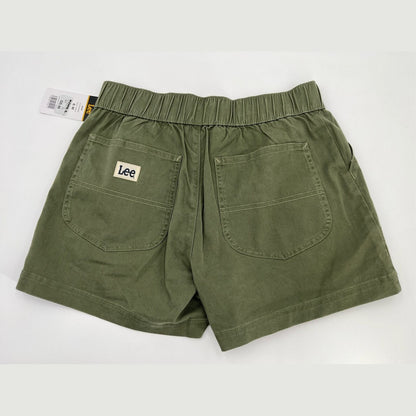 Lee Women's Ultra Lux High-Rise Pull-on Utility Shorts-Olive Night-6 Medium-New