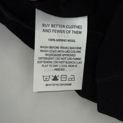 $60 Ibex Neck/Face Gaiter 100% Merino Wool Breathable Unisex-  Black- New Tags
