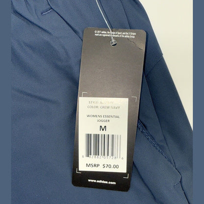 $70 Adidas Women’s Essential Golf Woven Joggers Pants- Navy - Medium - New Tag