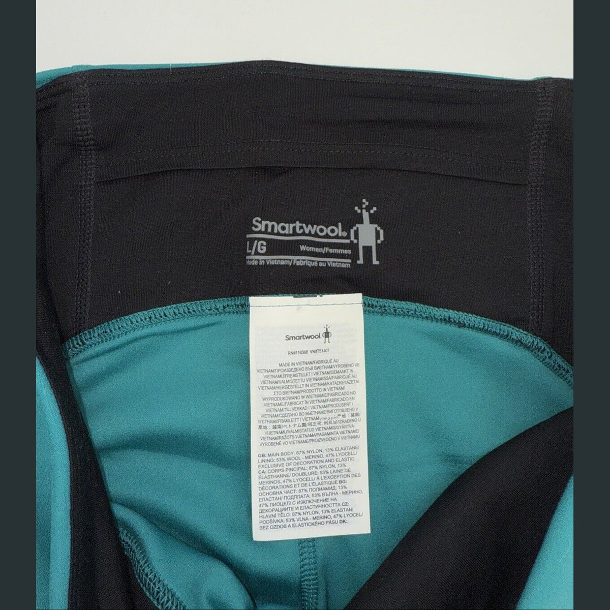 $120 Smartwool Women's Active Legging  - Deep Lake Green- Large - New With Tags