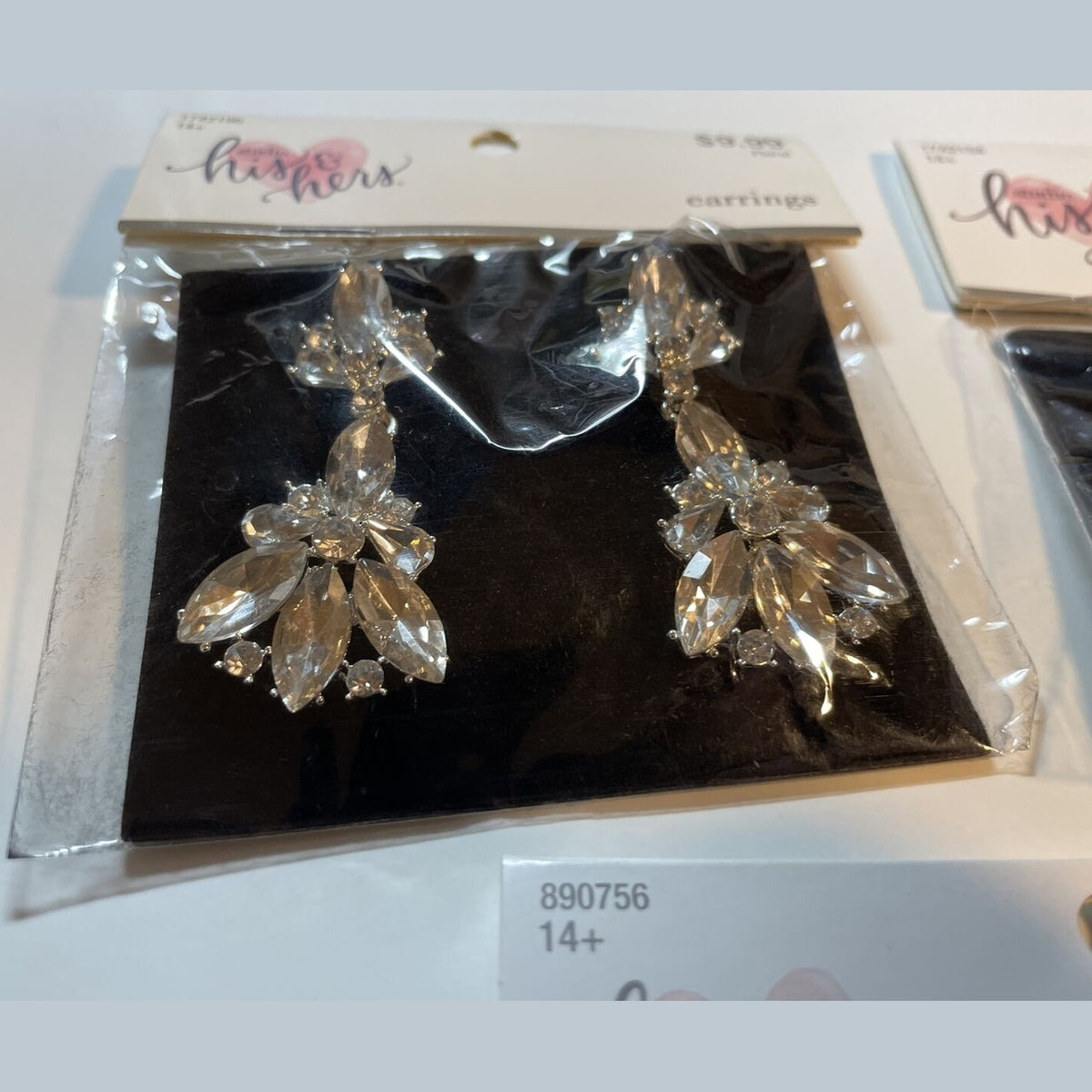 Combo Lot 3 PCs Studio His & Hers WEDDING Set: EARRING - HAIR COMB - Bracelet