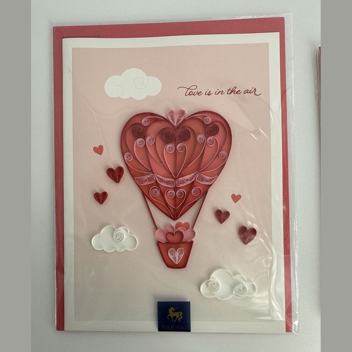 Lot Of 2 Niquea.D Dimensional Valentine's Day Greeting Cards- Upscaled Quality!