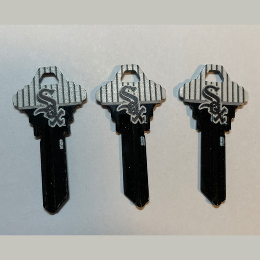 Lot 3 Keys House / Office Blank Keys SC1 -  MLB Chicago White Sox
