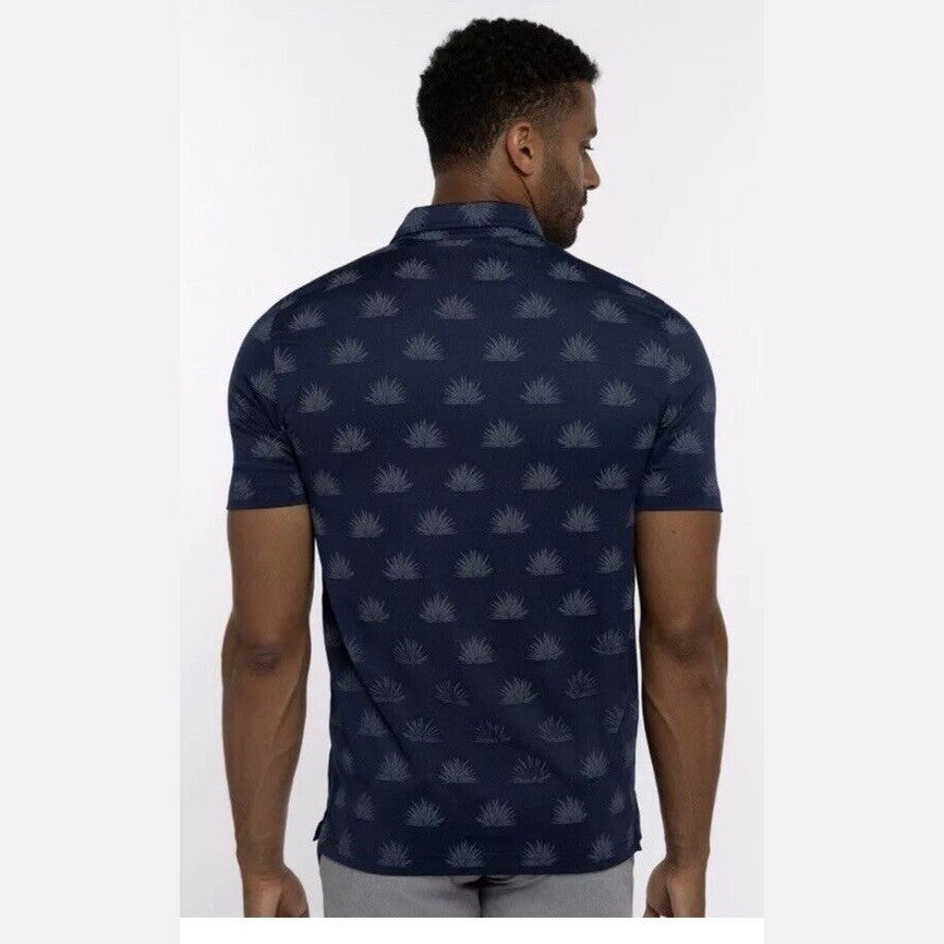 $95 Travis Mathew Men’s At The Buffet No Logo Golf Polo Shirt- Navy-Small -New
