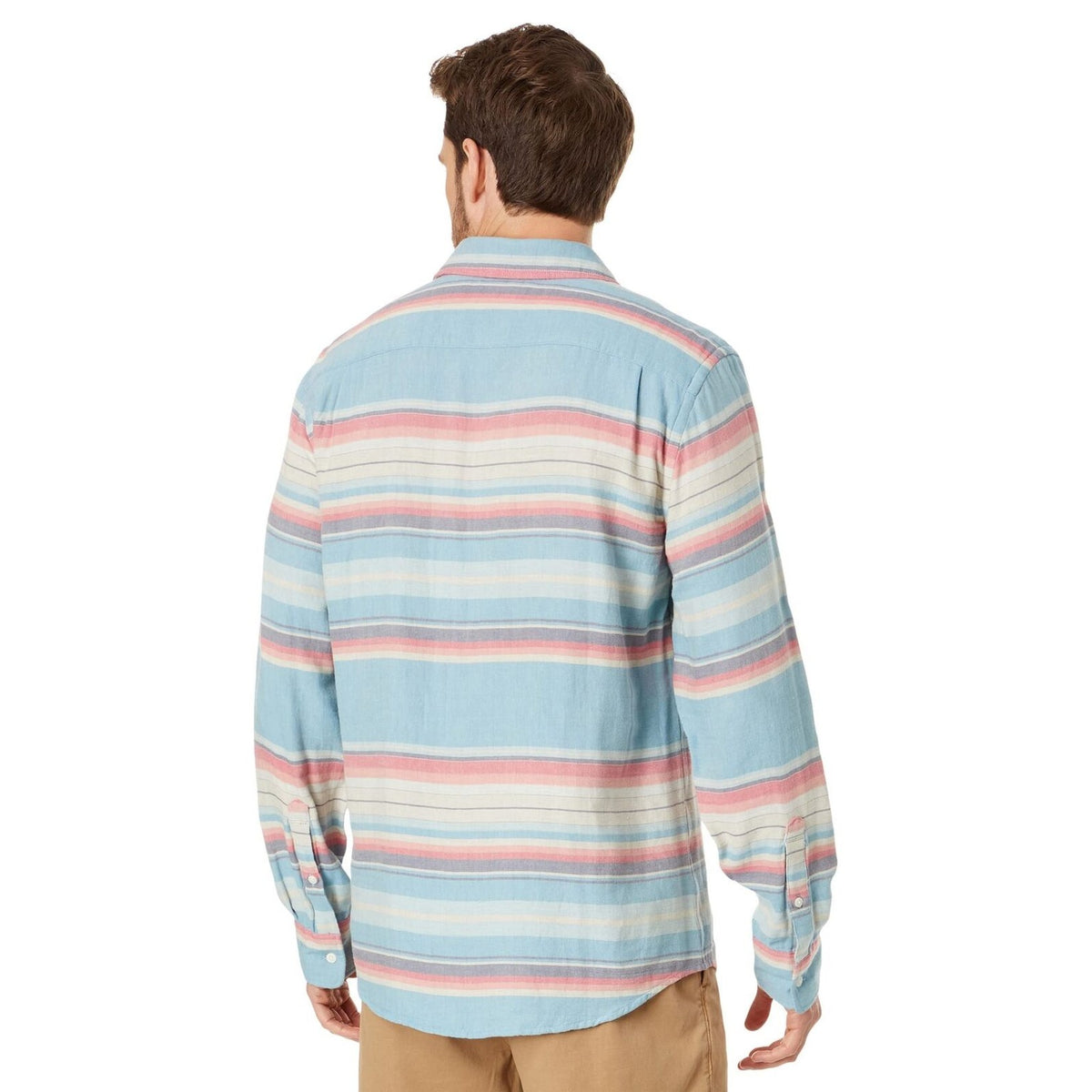 $148 Faherty Men’s The Malibu Button L/S Shirt-Paradise Rise -Medium- New Tags