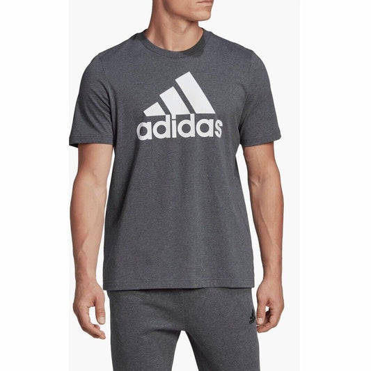 adidas Men’s Badge Of Sport Tee Shirt - Gray- Small