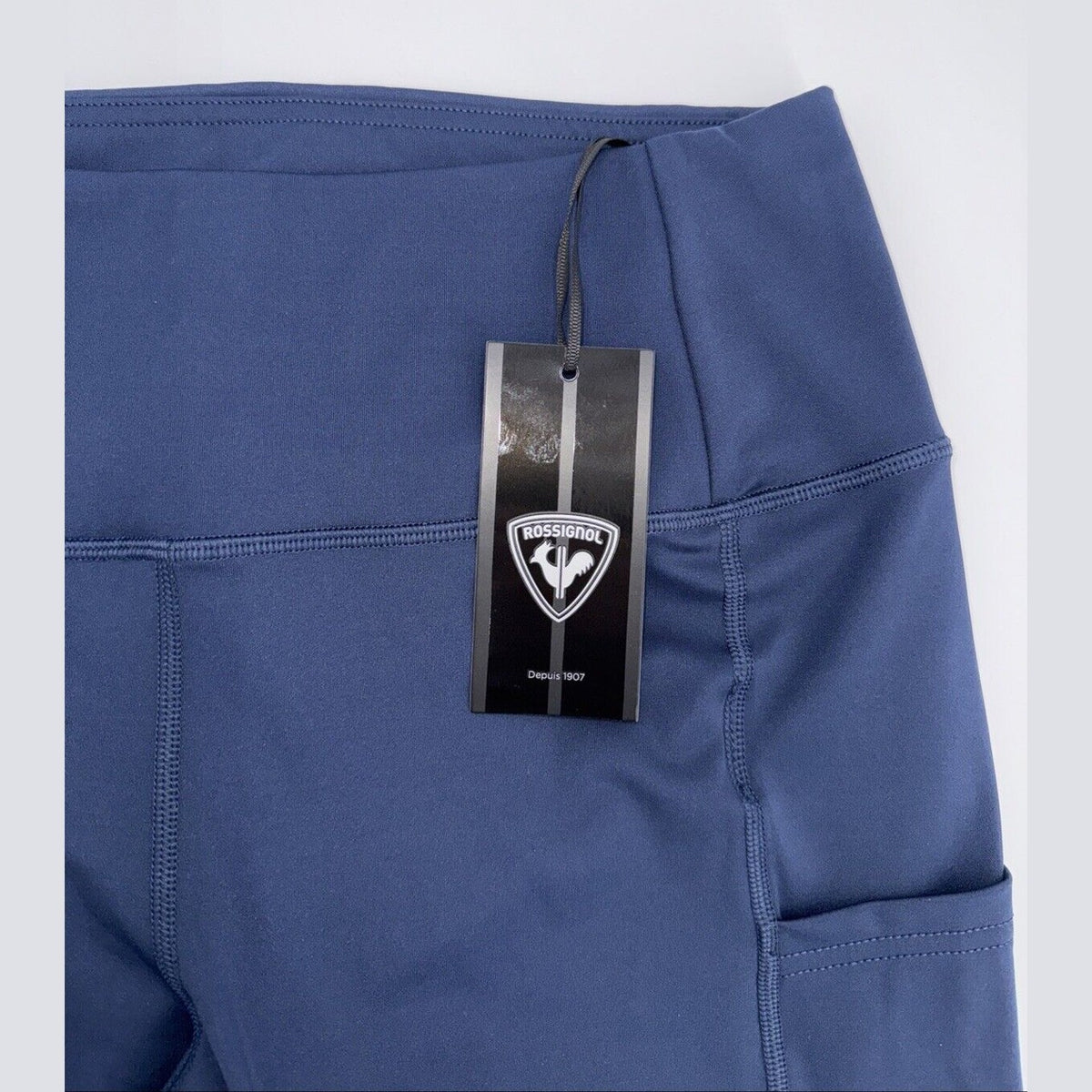 $95 Rossignol Women’s Stretch Full Length Running Tights- Navy- Large -New Tags
