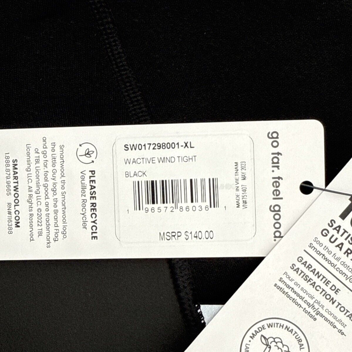 Smartwool Women’s Active Wind Tights Pants- Black - XLarge- NEW- $140.00 Retail
