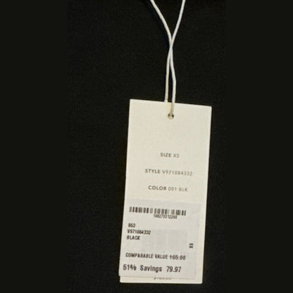 Vince Draped Wide Neck Top- Black- XSmall- NWT- Retail $165