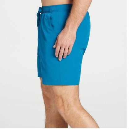 VRST Men's 7” All In Lined Athletic Shorts - Ocean Teal- Medium - MSRP $55