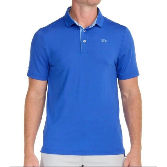 $70 Good Good Men’s Condor Polo Golf Shirt GG586R - Blue - Medium -New With Tag