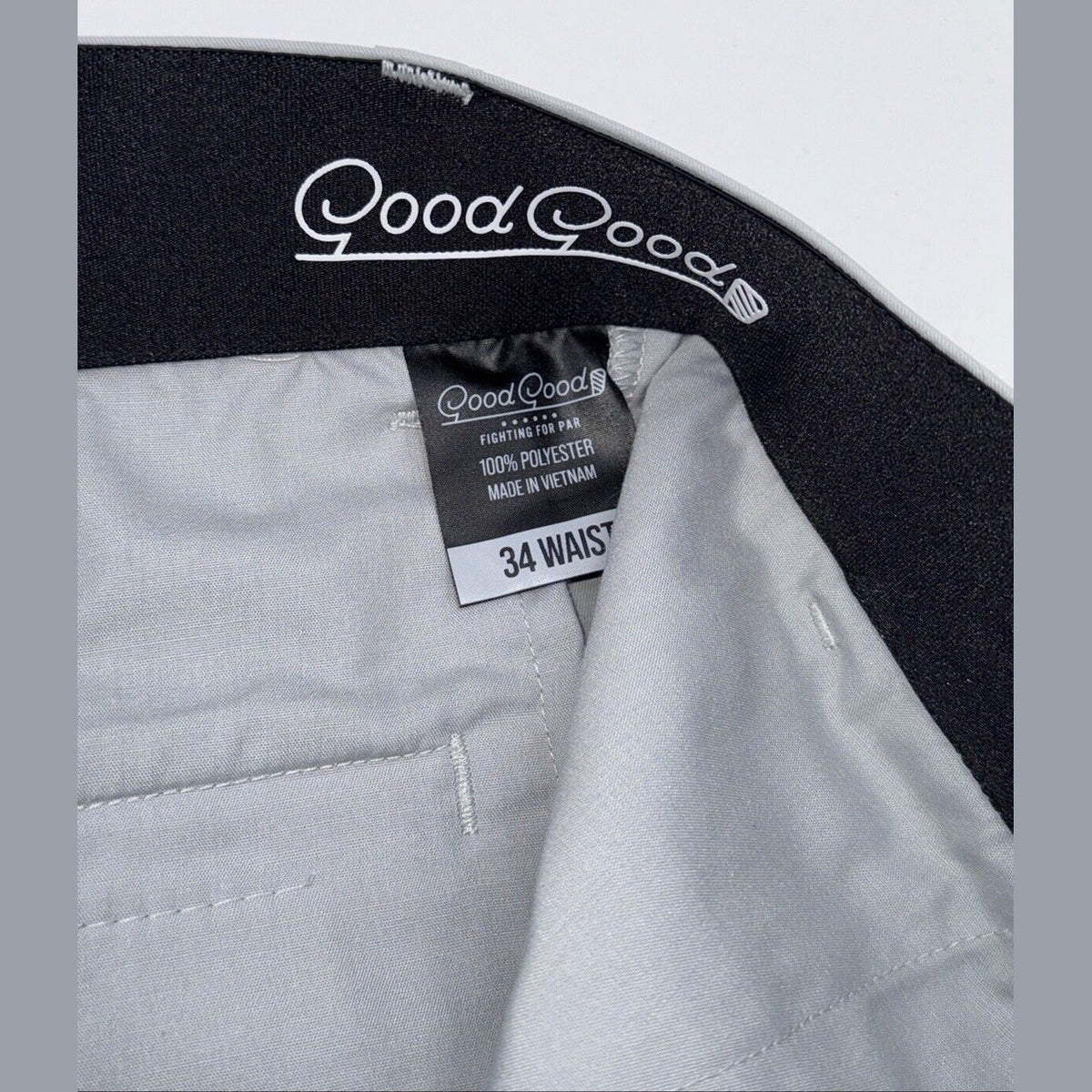 $90 Good Good Men’s Club Sport Jogger Golf Pants-Light Grey-Size: 34W 30L- NEW