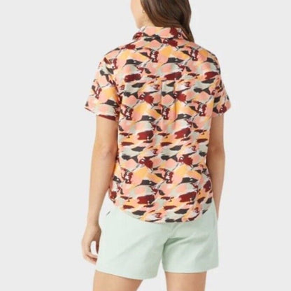 $109 Stio Women’s Marion Brush Stroke Camp Shirt Button Up-Size: Small- NWT