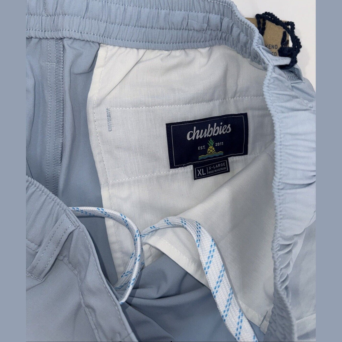 $65 Chubbies Men’s Everywear Tech Fabric 6” Shorts (2025 Version) Blue- XLarge