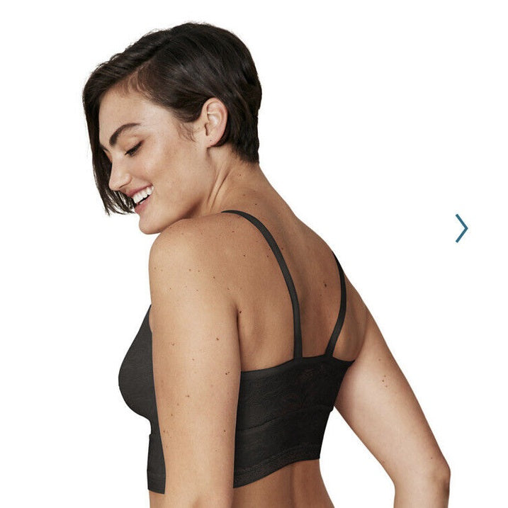 2 Pack Maidenform Pure Comfort Longline Bralette - 1 Black 1 Burgundy- Medium￼