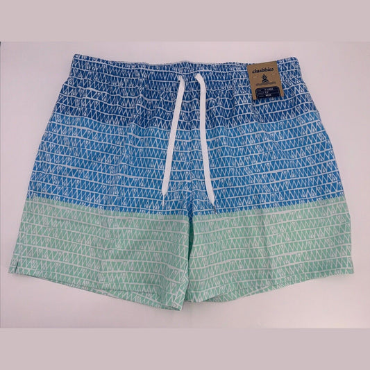$70 Chubbies The Ocean Trifectas 5.5" Inseam Swim Trunks- Multi -XLarge -New Tag