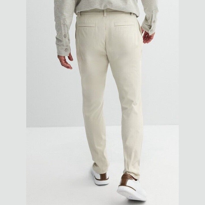 FLX Men’s Premium Stretch Chino Pants -Sand- 32W 32L