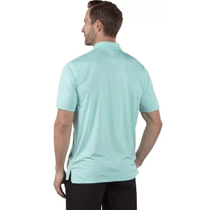 Covel Men’s Rick Oasis Crest Polo Golf Shirt - Mint Green- Large- NWT