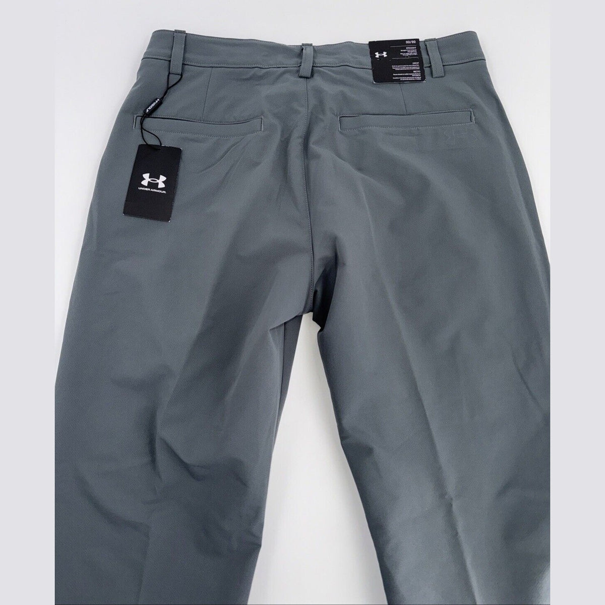 Under Armor Men’s Wicking Golf Flat Front Tech Pants-Pitch Gray-Size 32W 32L-New