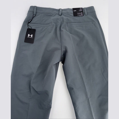 Under Armor Men’s Wicking Golf Flat Front Tech Pants-Pitch Gray-Size 32W 32L-New